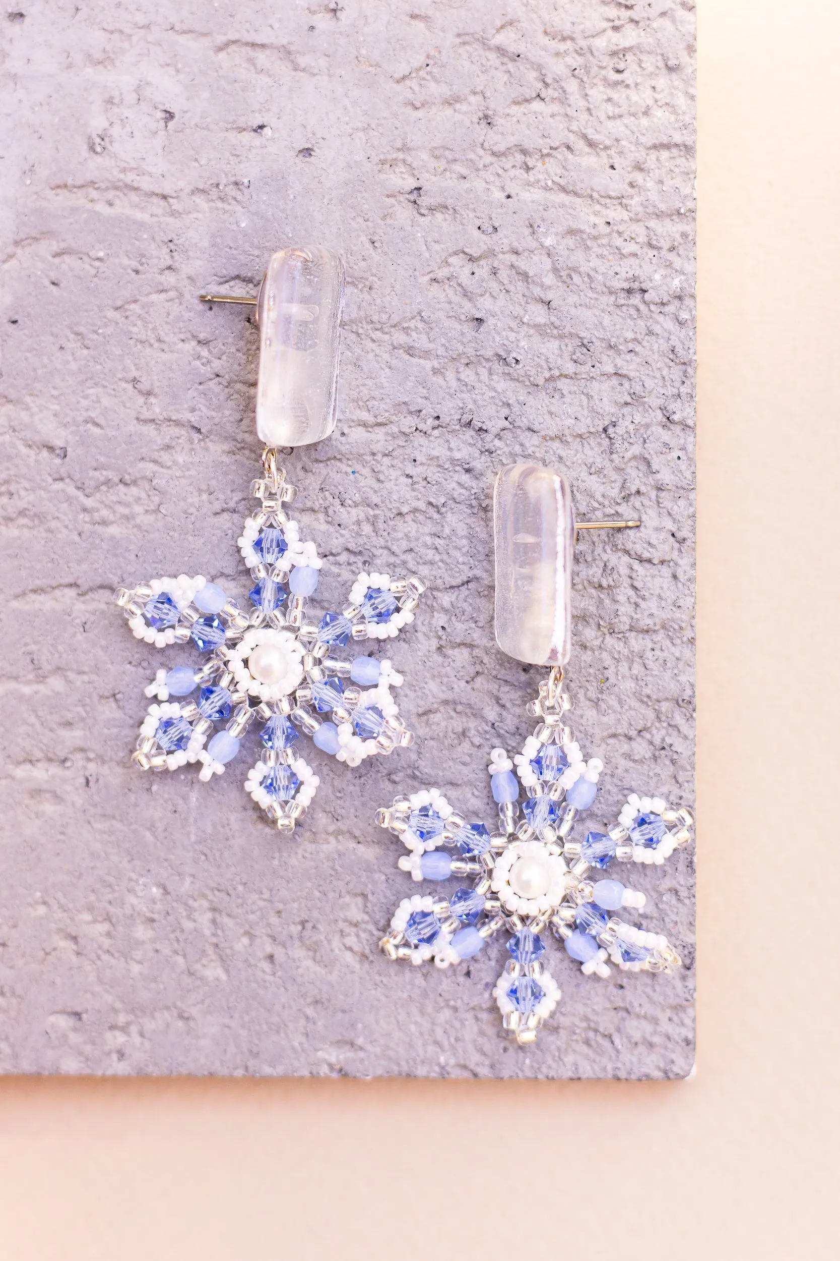 Crystal Snowflake Earrings