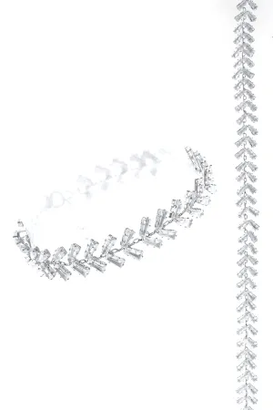 CUBIC ZIRCONIA BAGUETTE TRAIL BRACELET