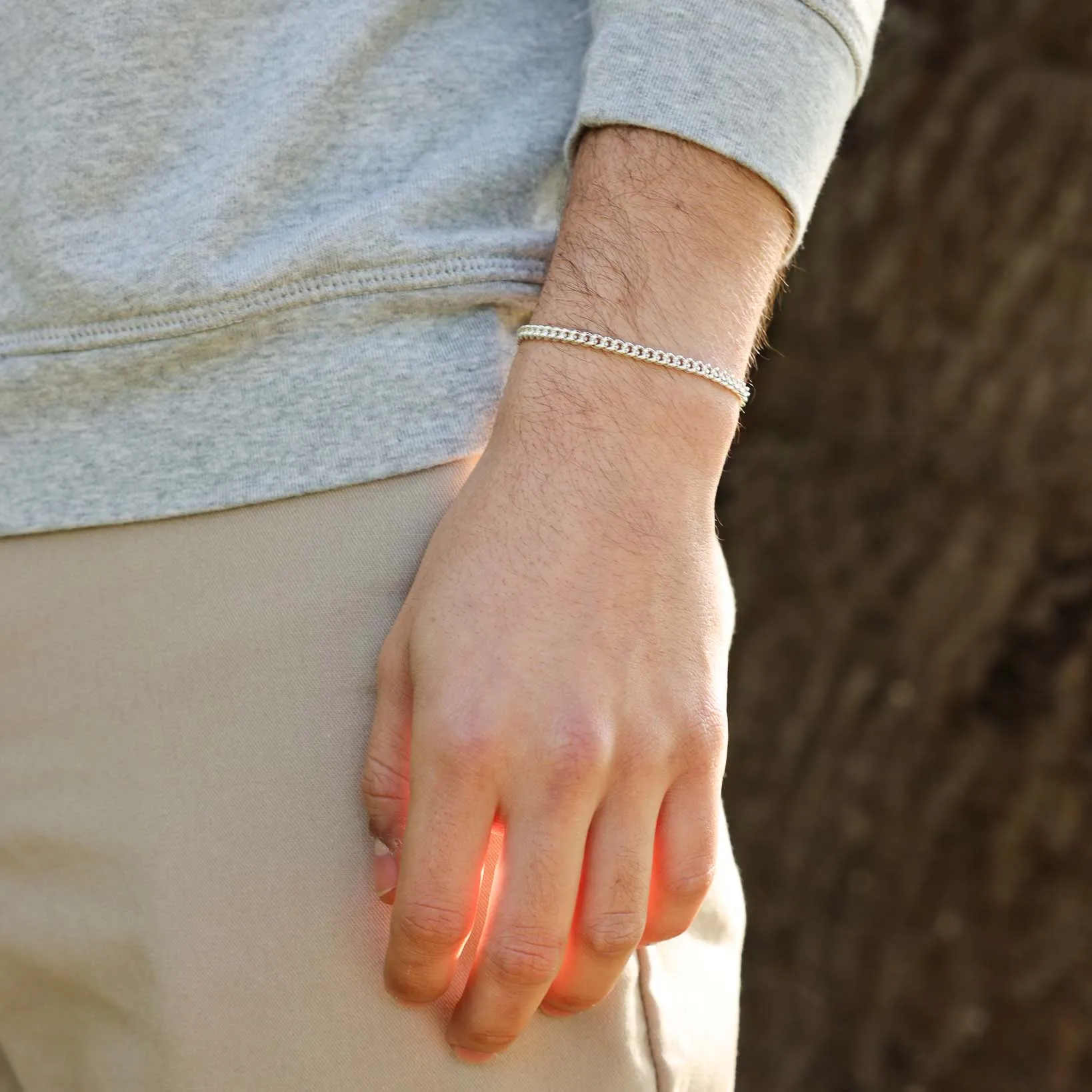 Curb Chain Bracelet, 3.80mm