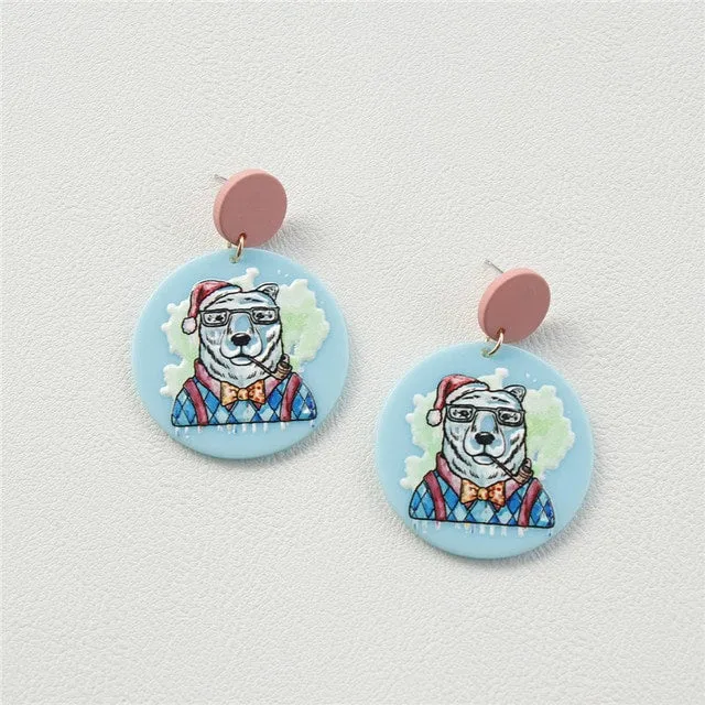 Cute Simple Milk Cow Earrings