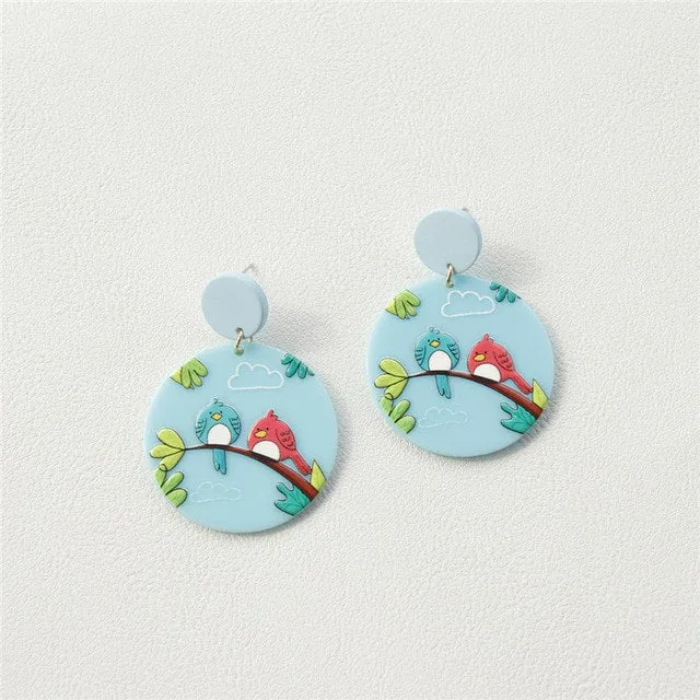 Cute Simple Milk Cow Earrings