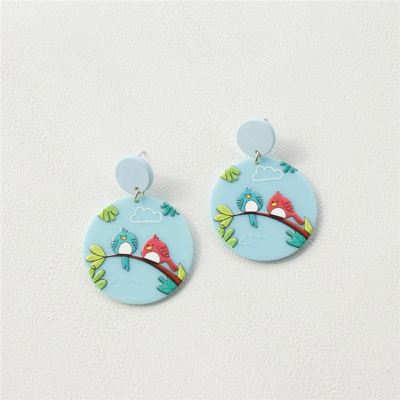 Cute Simple Milk Cow Earrings