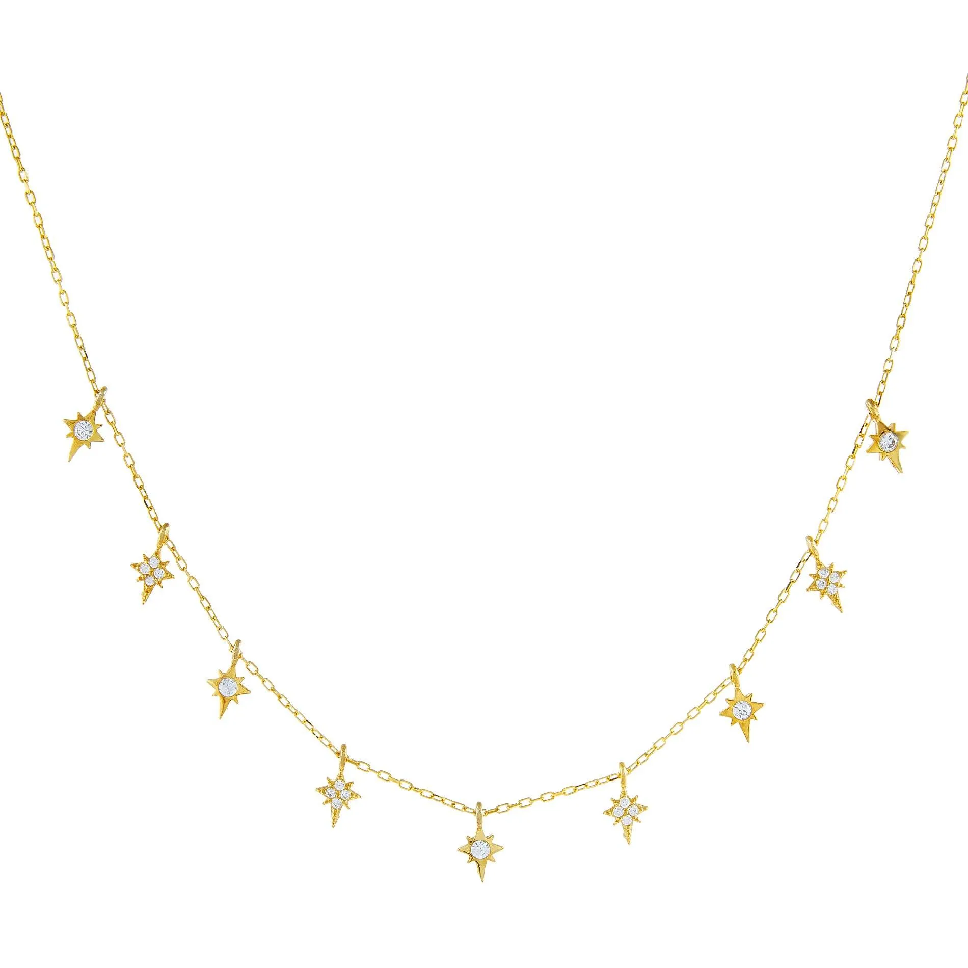 CZ Starburst Necklace