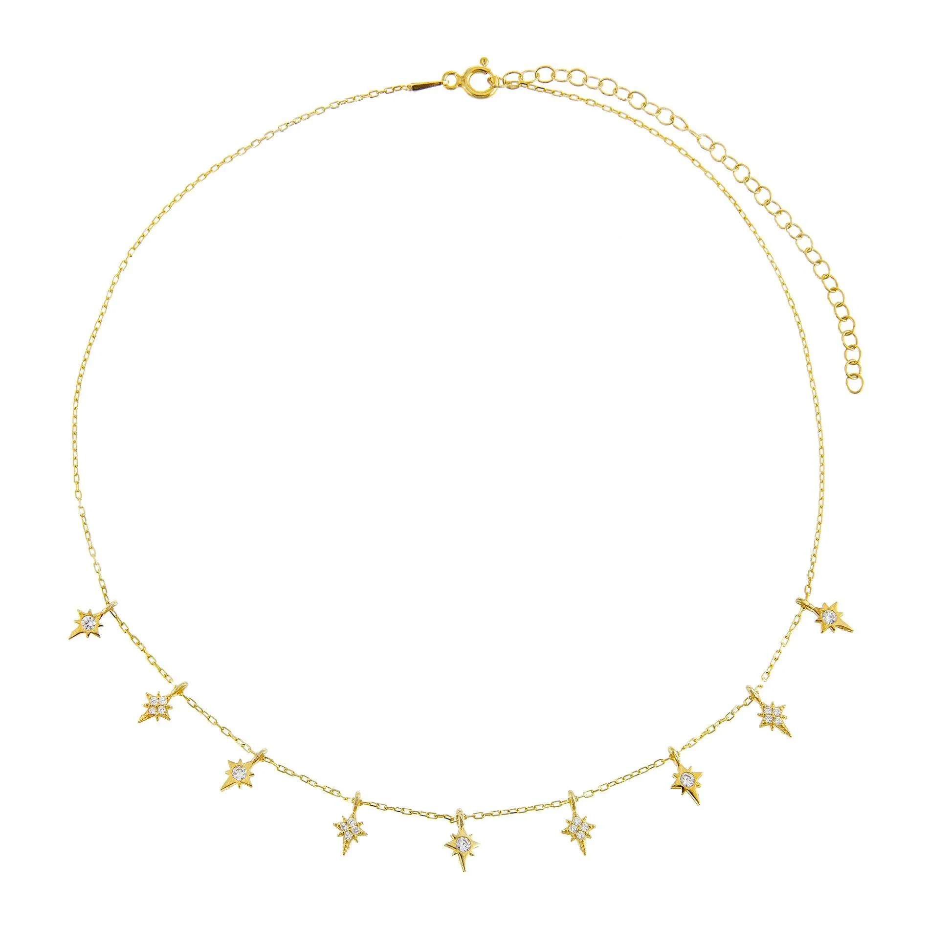 CZ Starburst Necklace