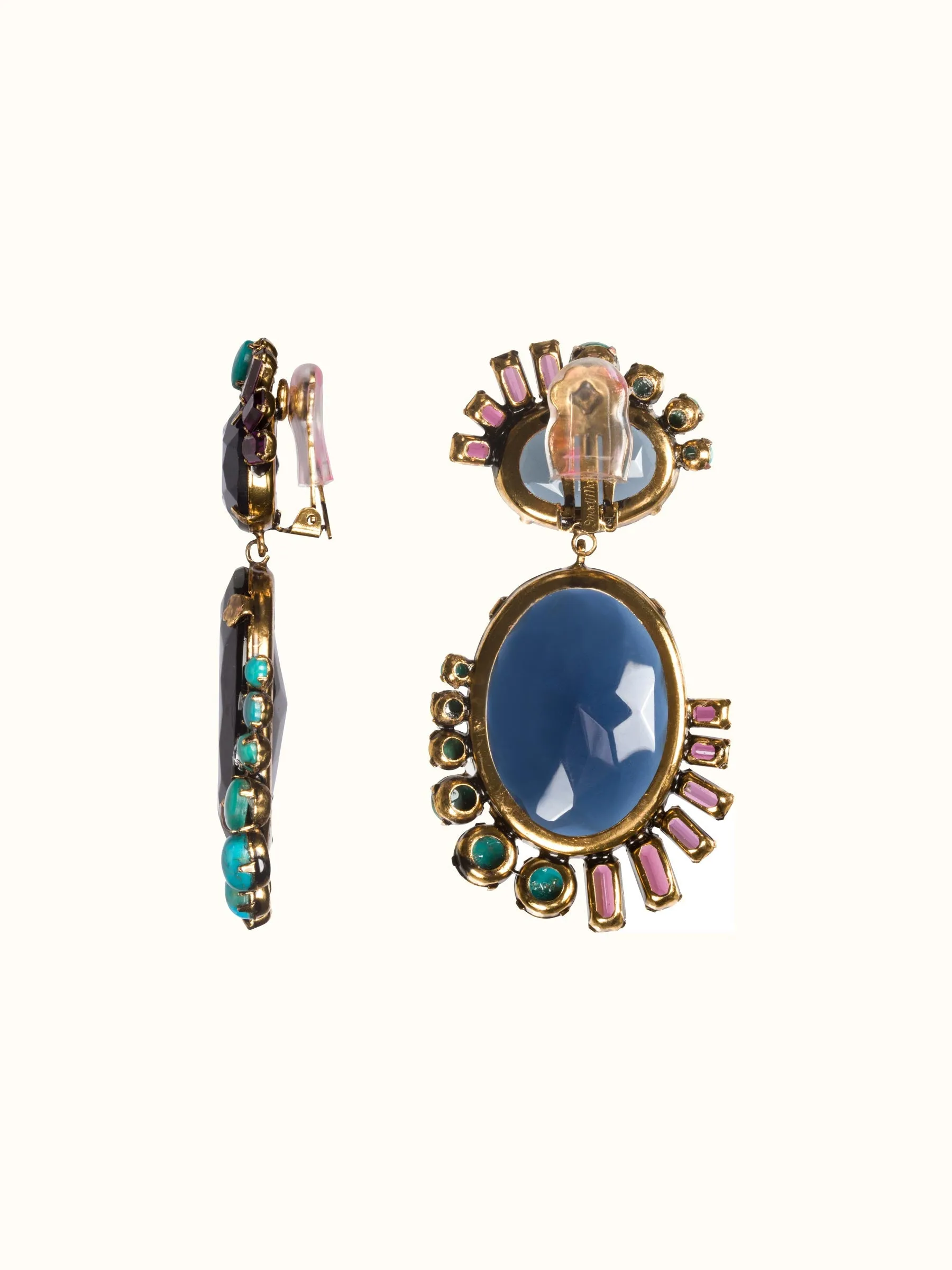Czech Stone Drop Earrings