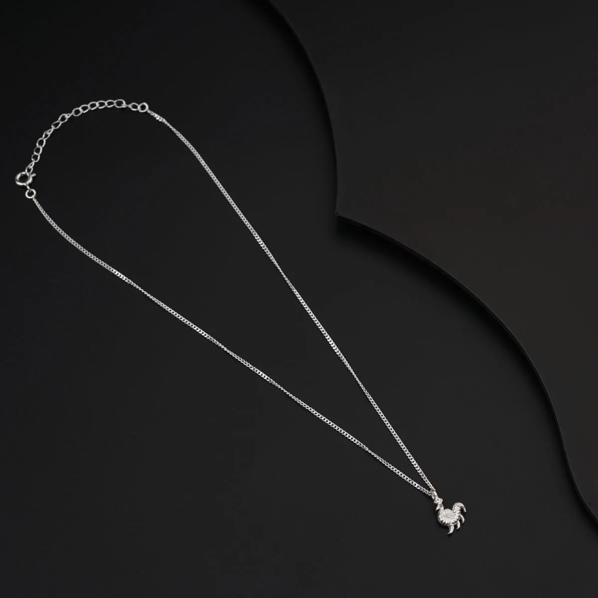 Daily Wear Silver Shiny Mayur Necklace