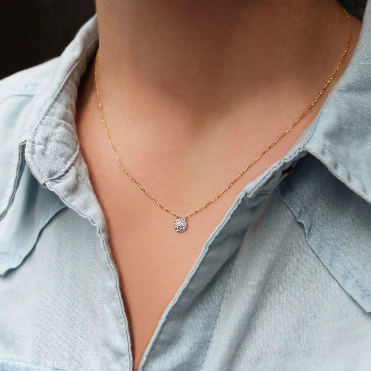 Dana Rebecca Designs Lauren Joy Mini Disc Necklace