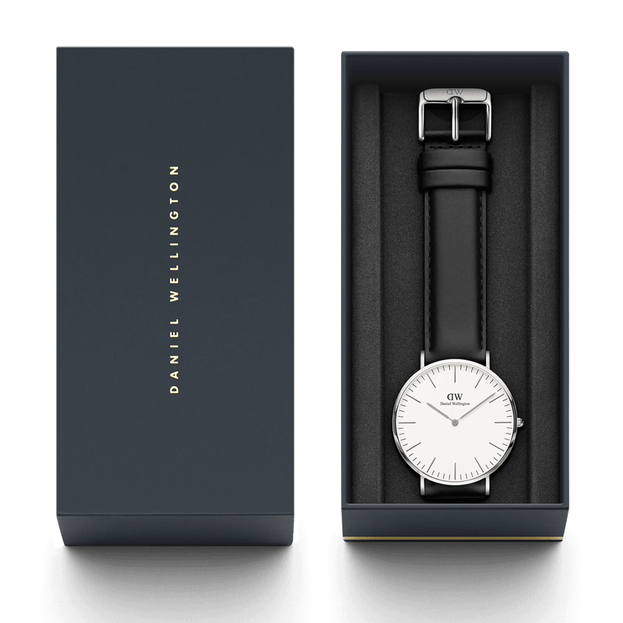 Daniel Wellington Classic 40 Sheffield Silver & White Watch