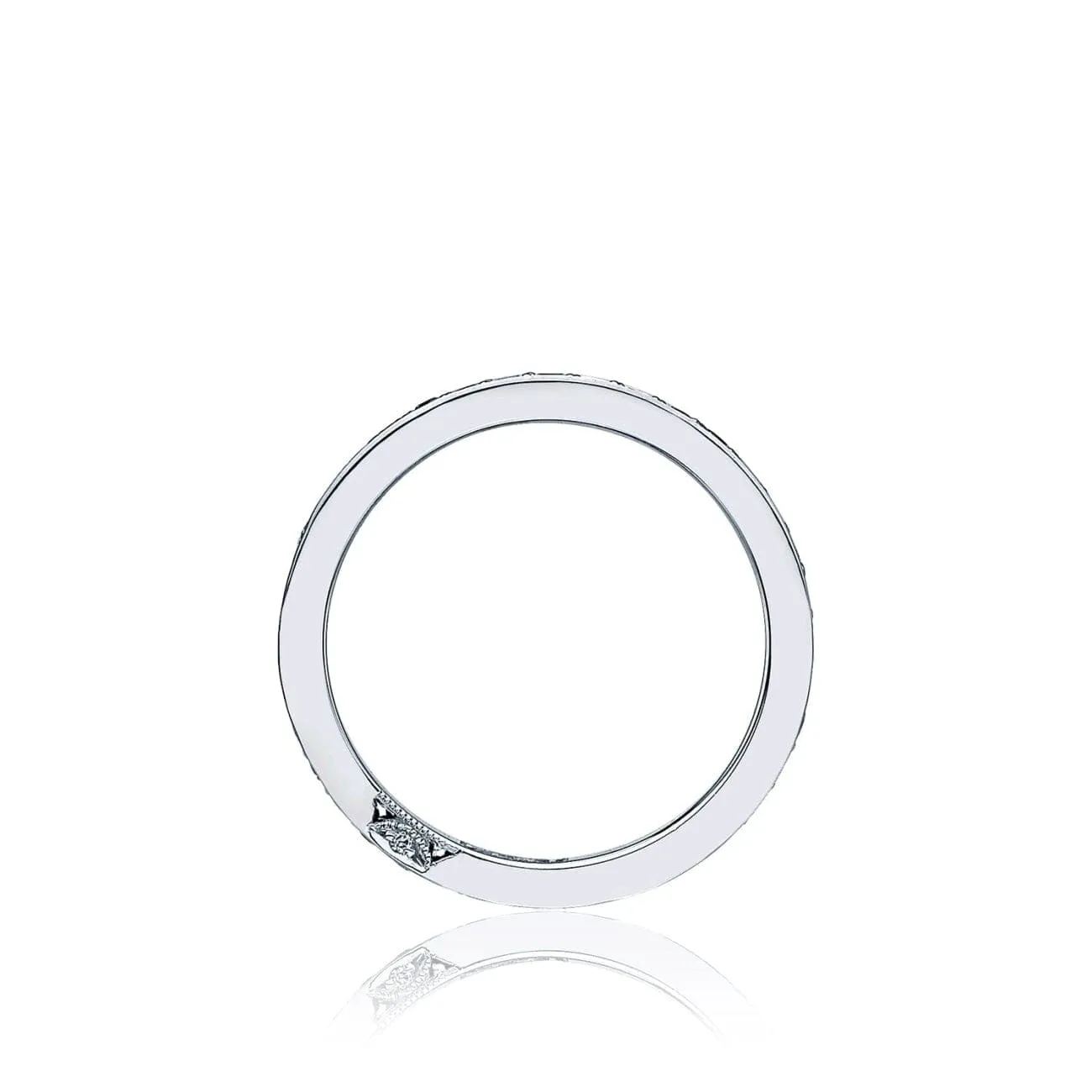 Dantela Platinum Pavé Diamond Wedding Band Ring