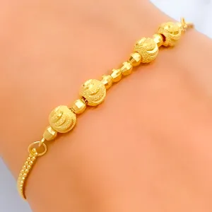 Decorative Trendy 22K Gold Bracelet