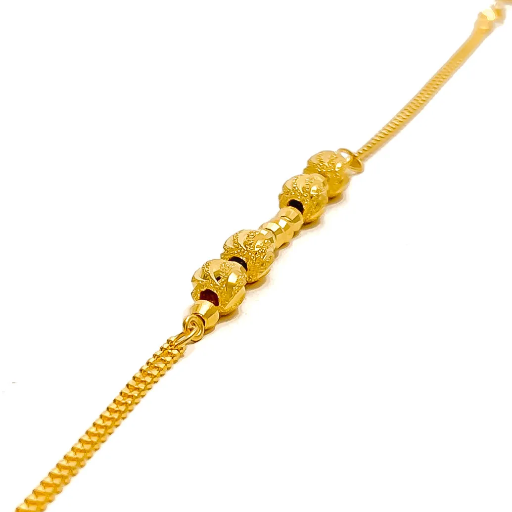 Decorative Trendy 22K Gold Bracelet