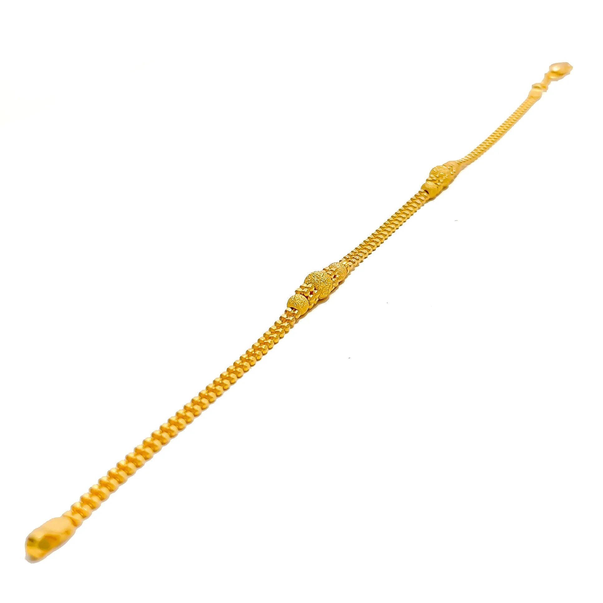 Delicate Bead 22K Gold Bracelet