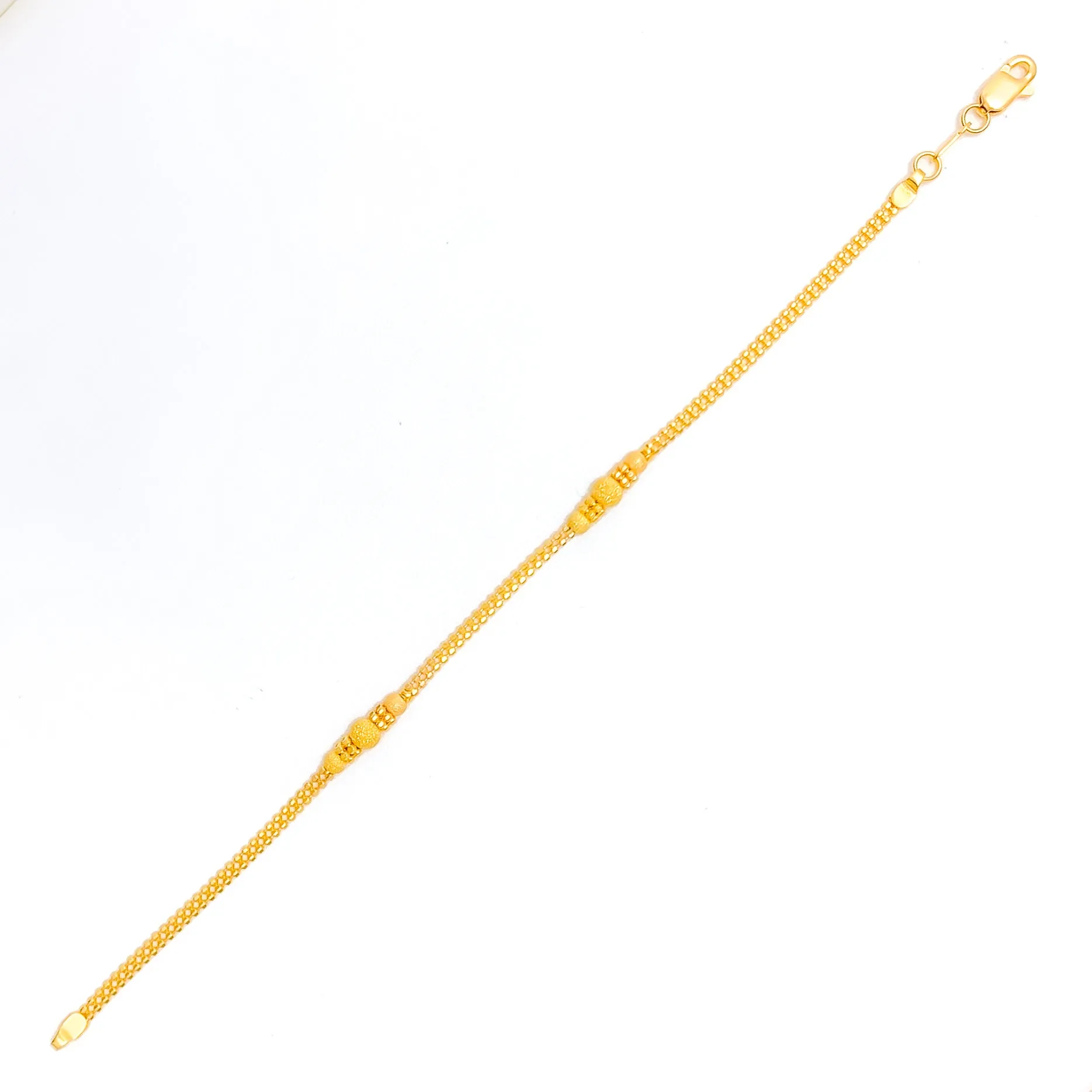 Delicate Bead 22K Gold Bracelet
