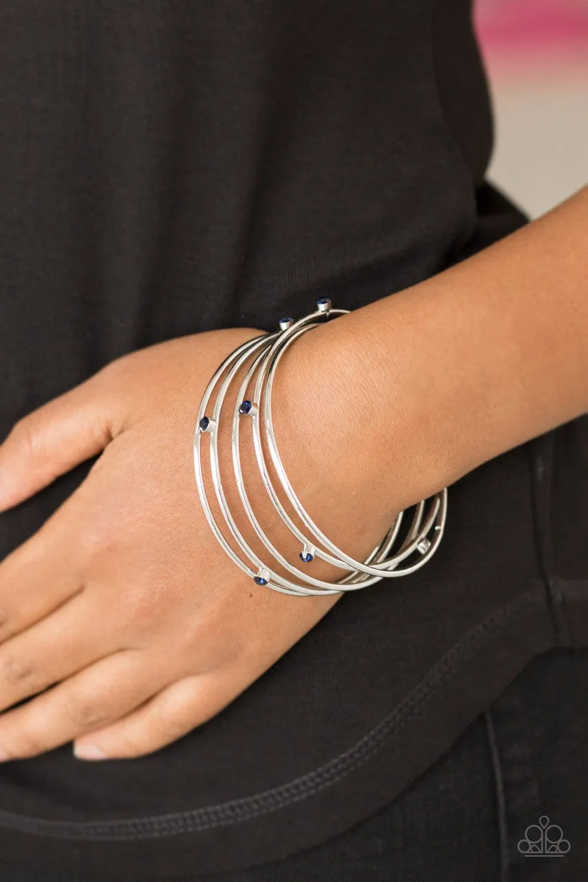 Delicate Decadence Blue Paparazzi Bracelet