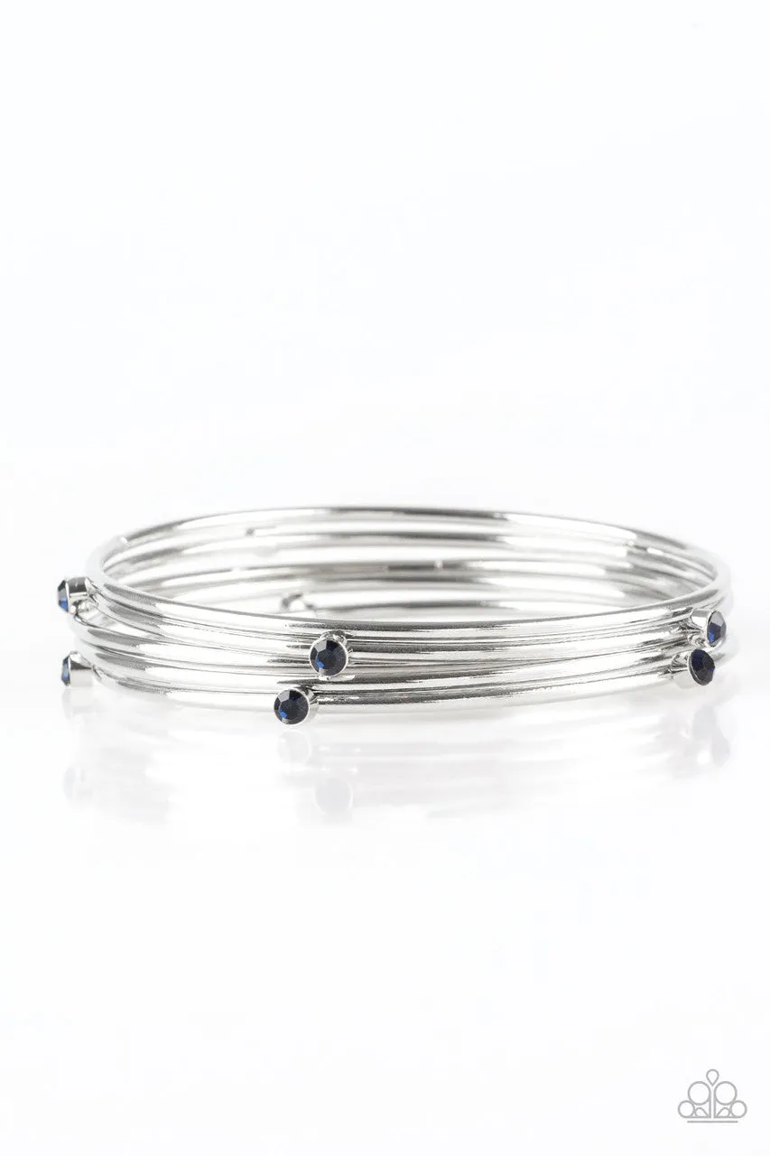 Delicate Decadence Blue Paparazzi Bracelet