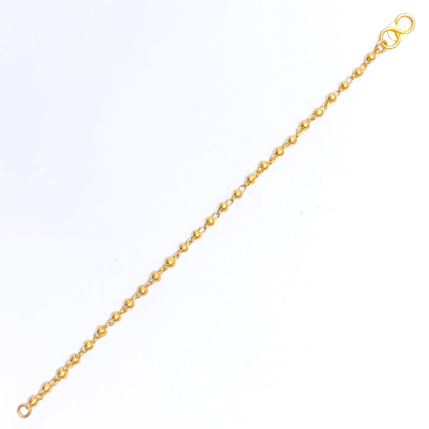 Delicate Mini Orb 22k Gold Baby Bracelet