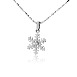 Diamond Flat Snowflake w/Chain
