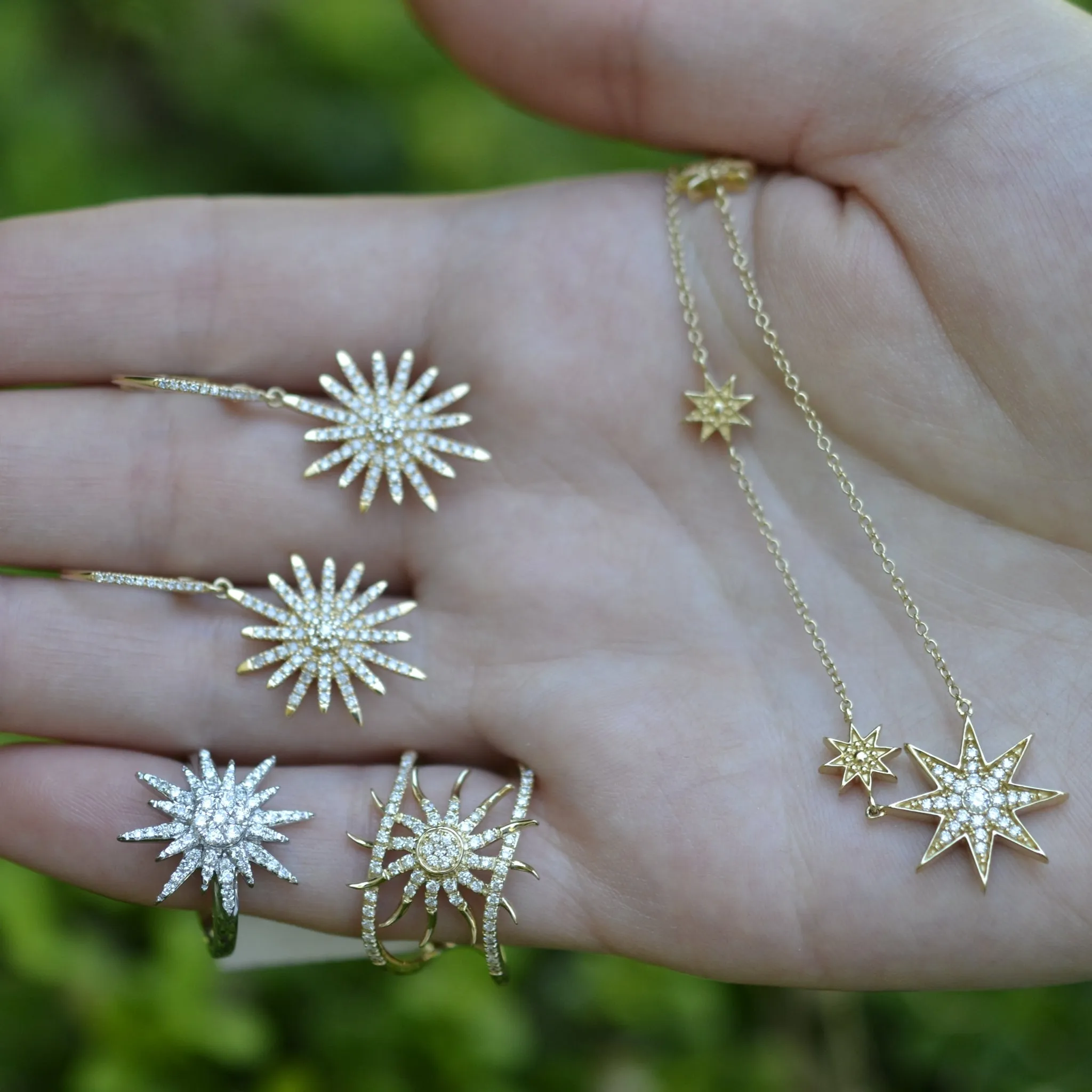 Diamond Starburst Ring