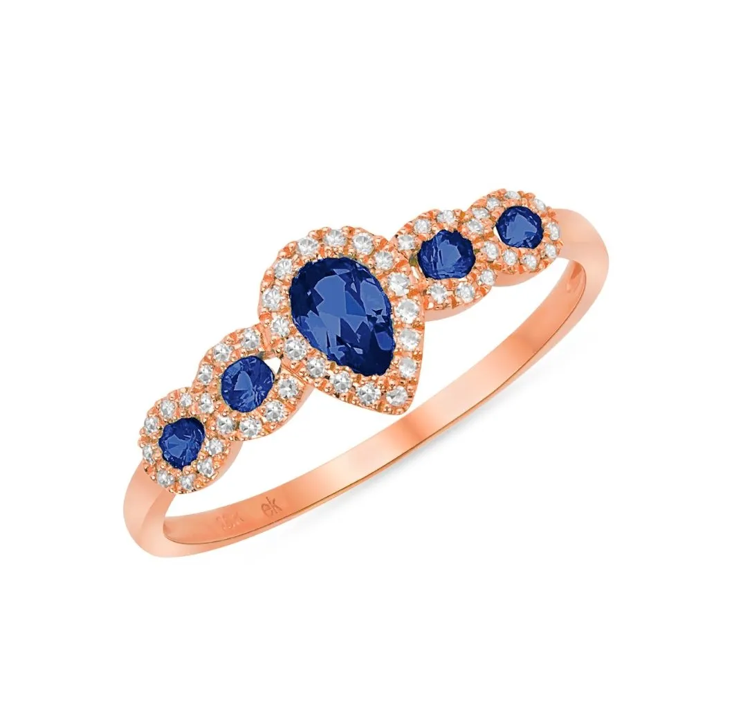 Divine Blue Sapphire Ring