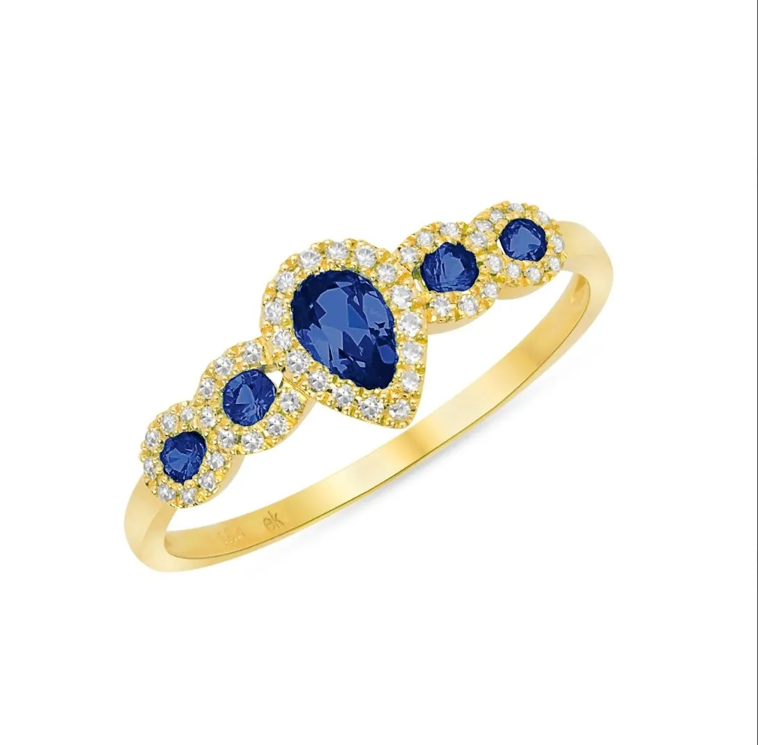 Divine Blue Sapphire Ring