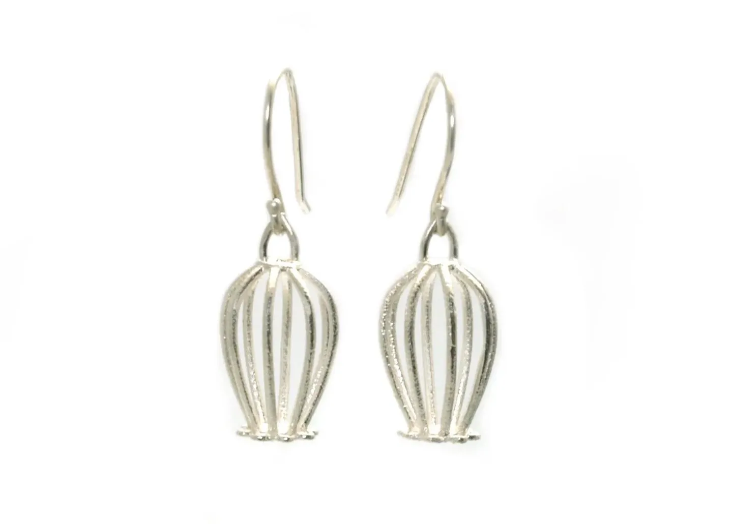 Doily Drop Earrings - Silver