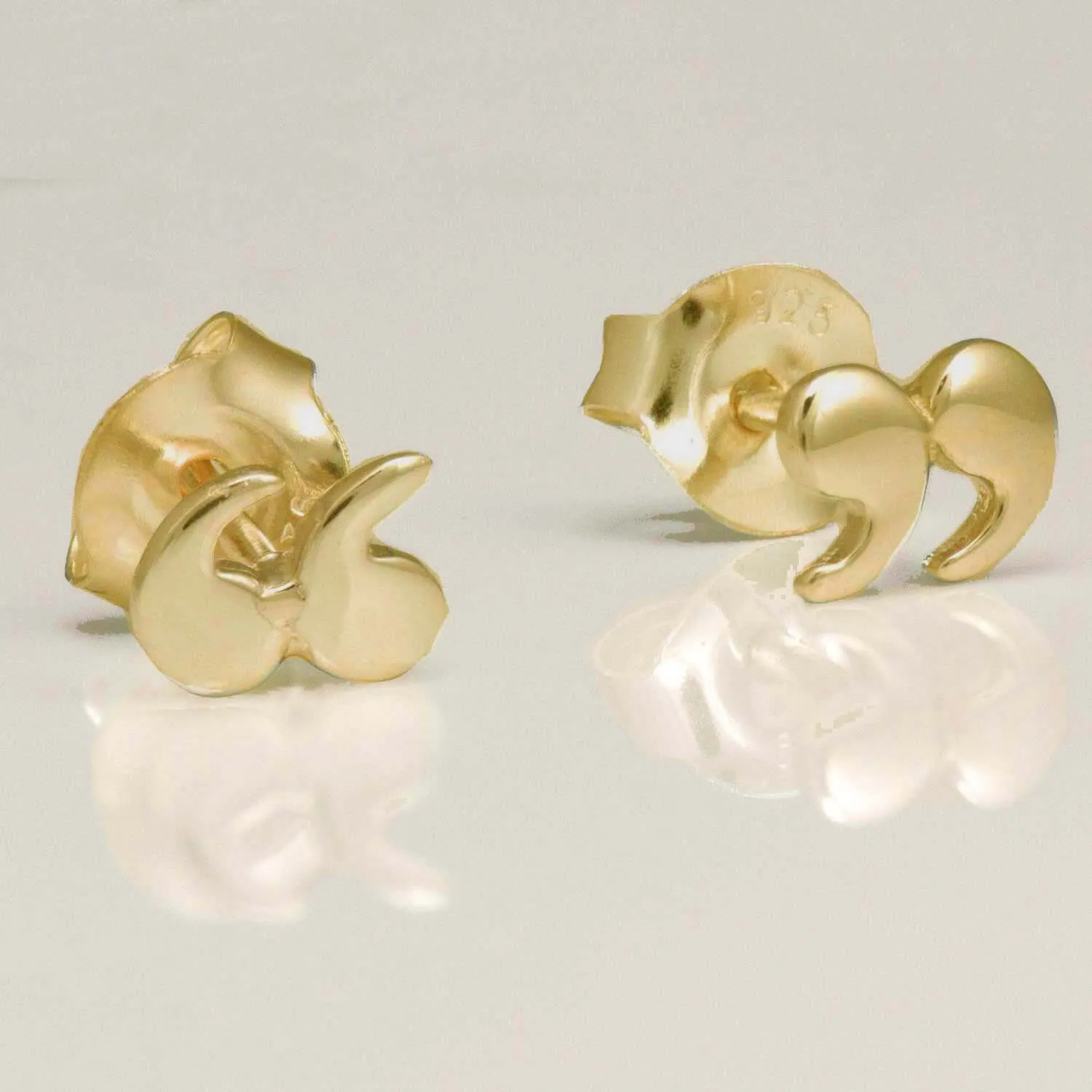 Earrings - Quotation / Speech Marks - Gold