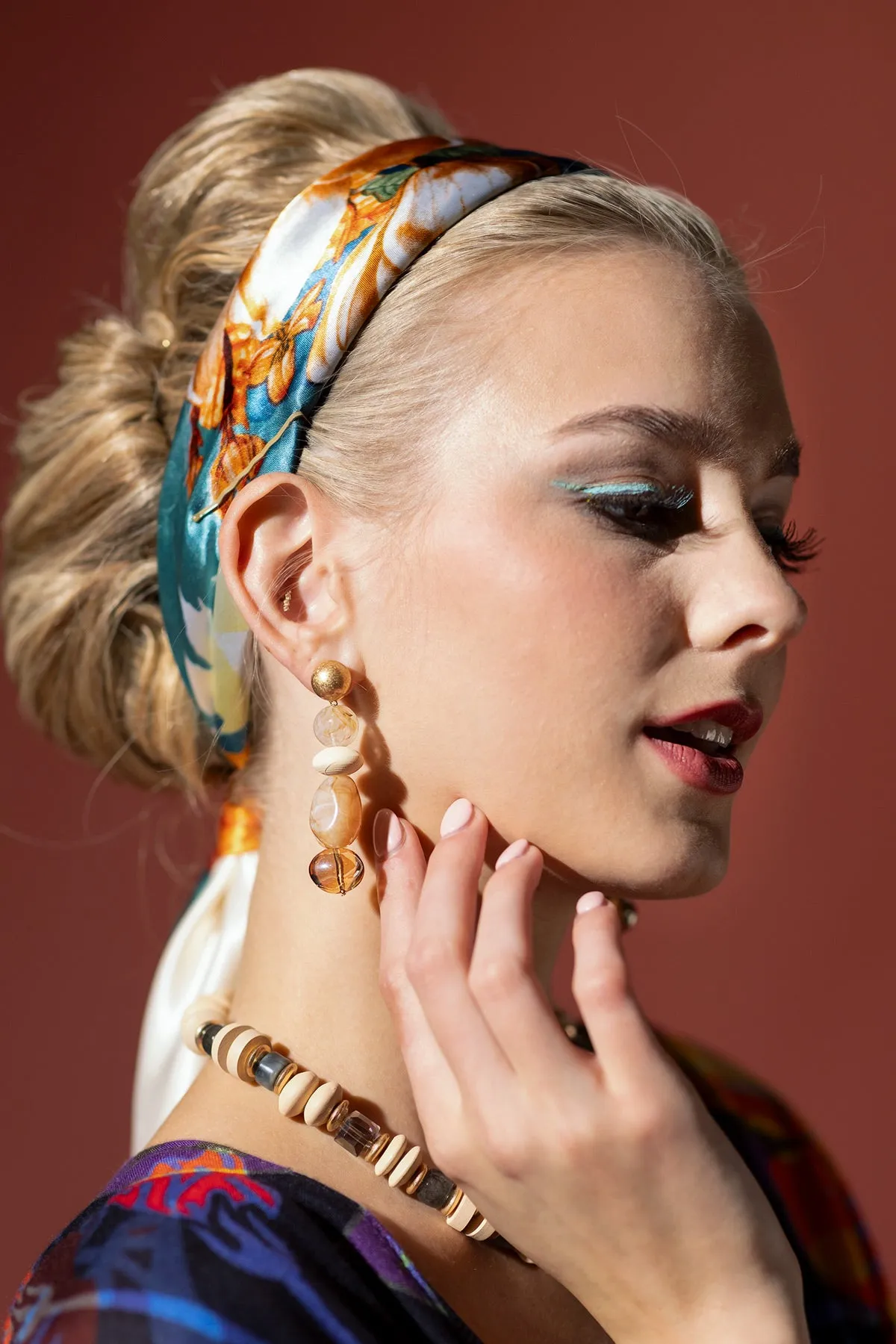 Earth Tone Drop Earrings