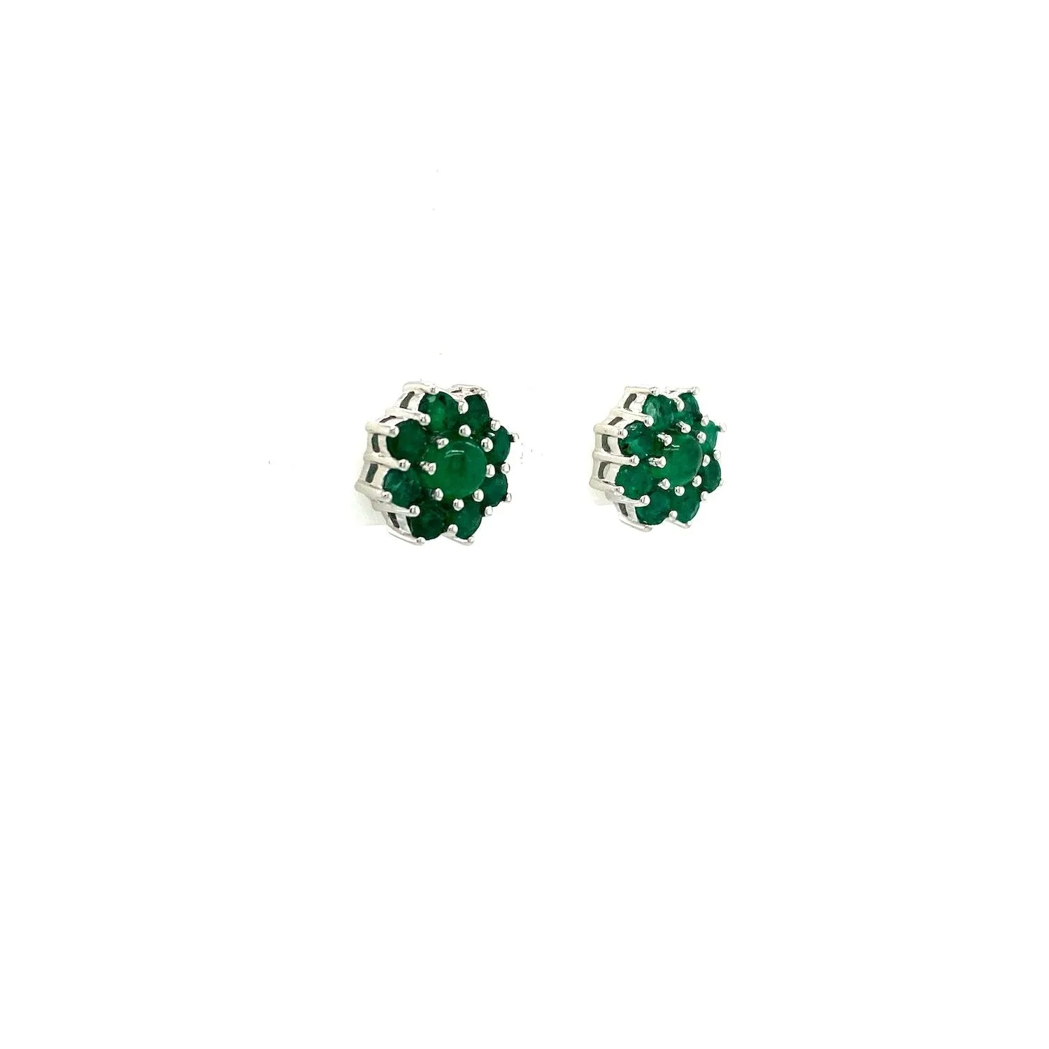 Emerald Earring in .925 Sterling Silver - KST 51118