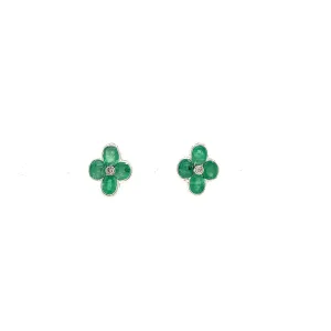 Emerald Earring in .925 Sterling Silver - KST 54717