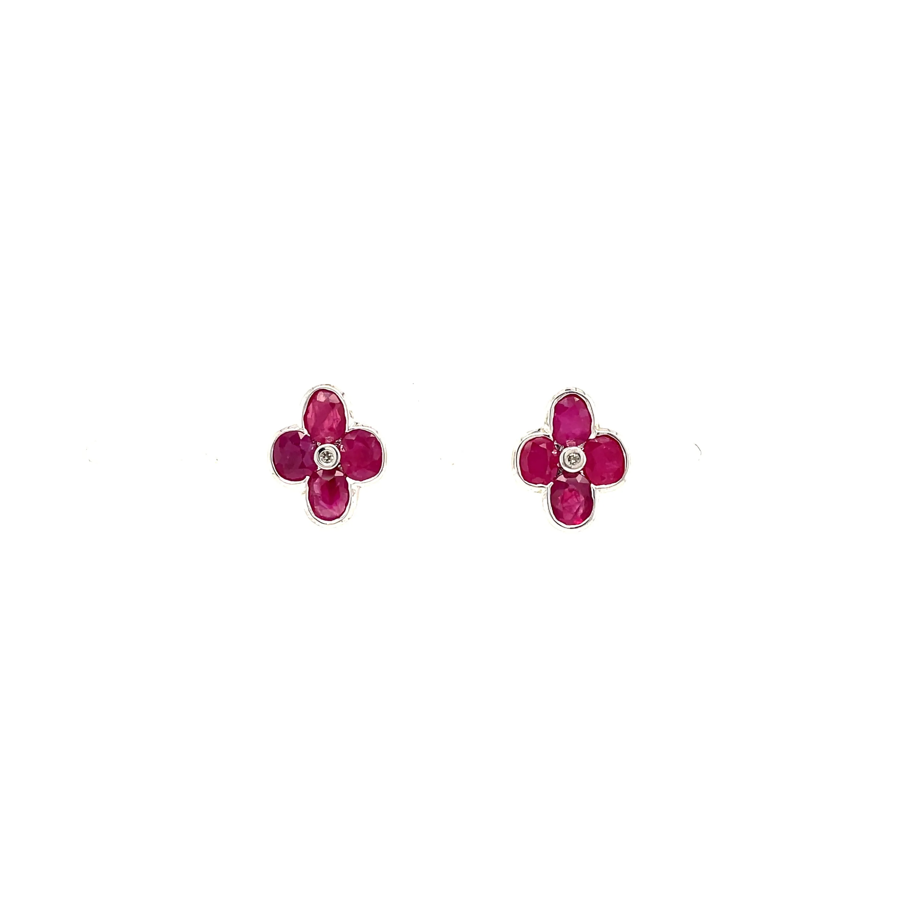 Emerald Earring in .925 Sterling Silver - KST 54717