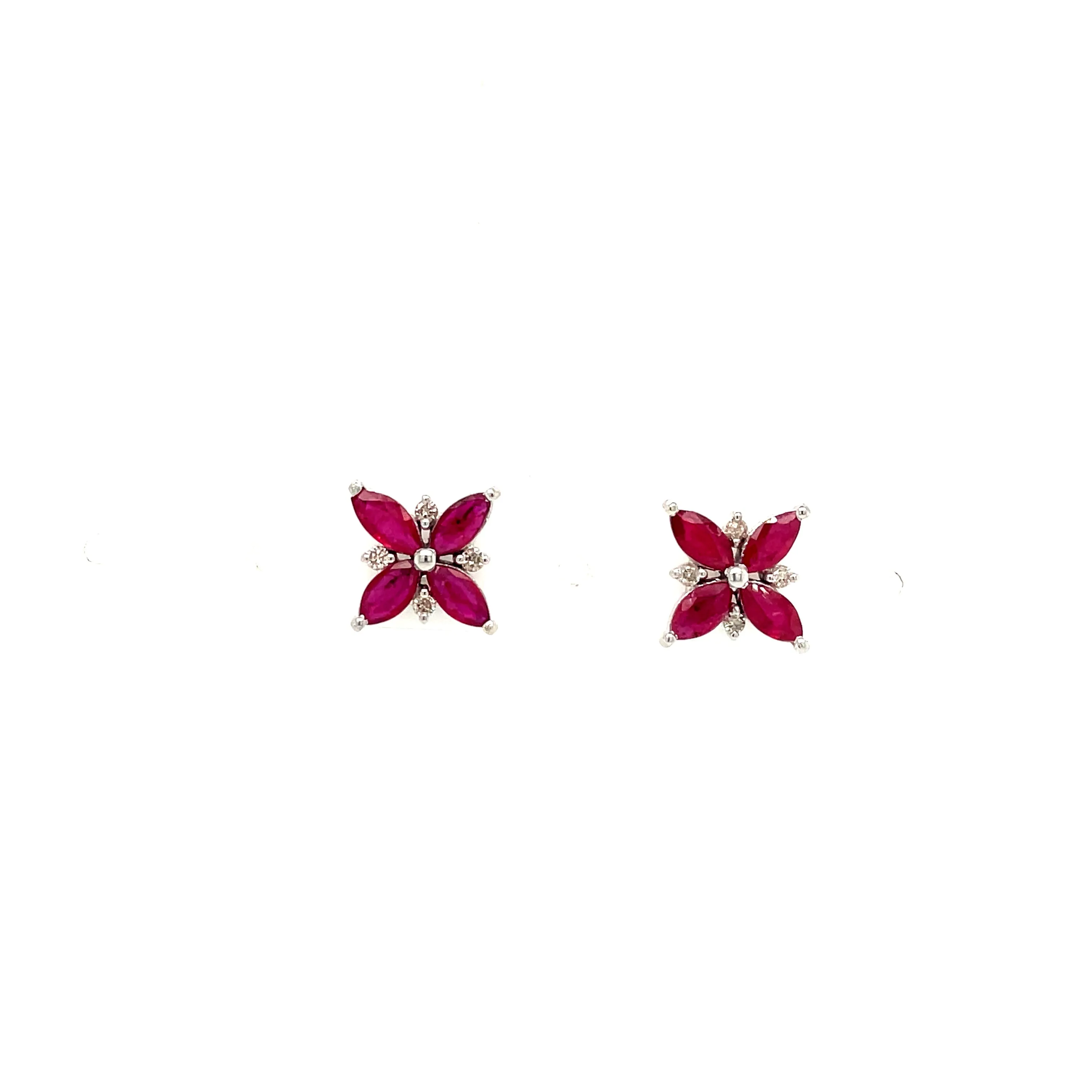 Emerald Earring in .925 Sterling Silver - KST 54845