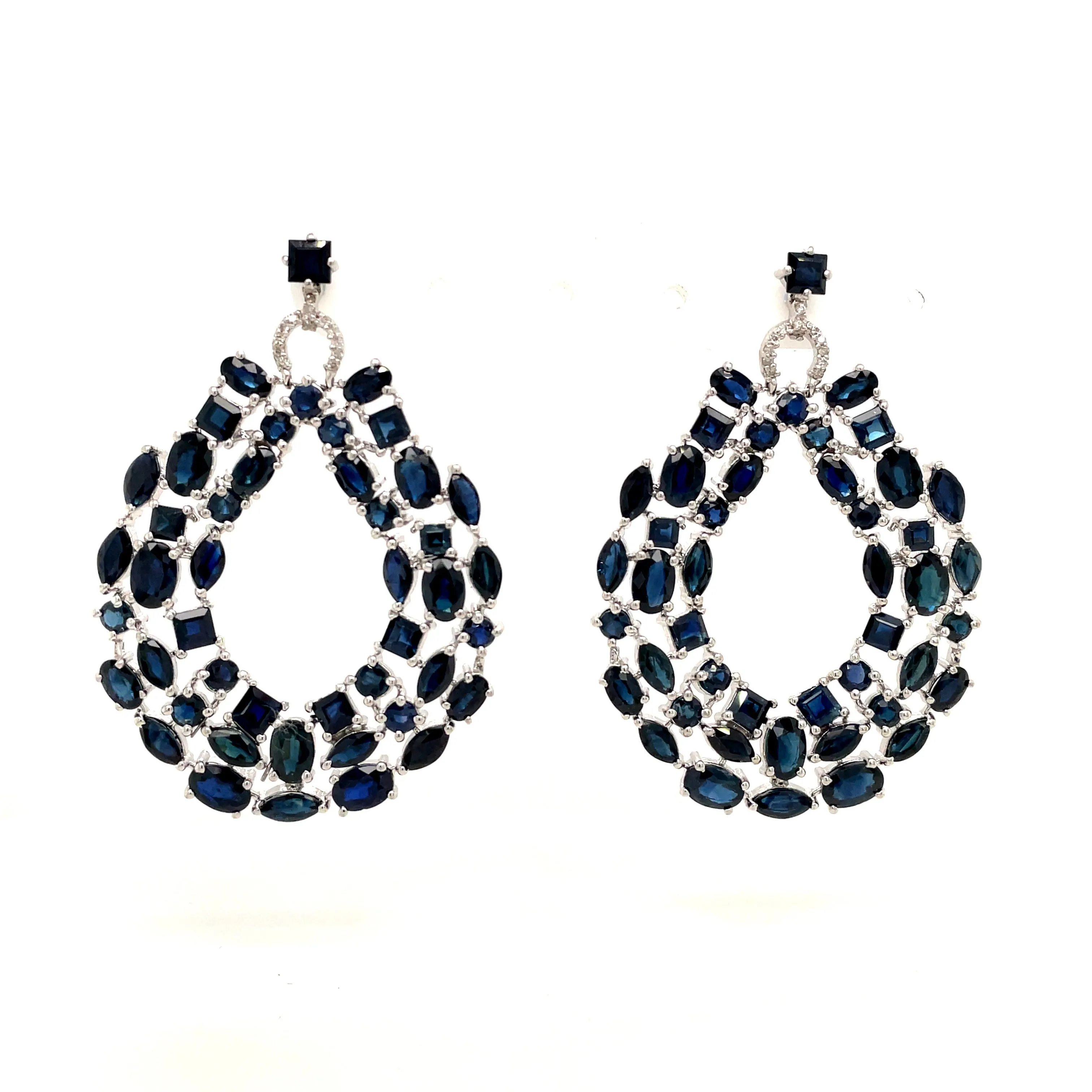 Emerald Earring in .925 Sterling Silver - KST 58339