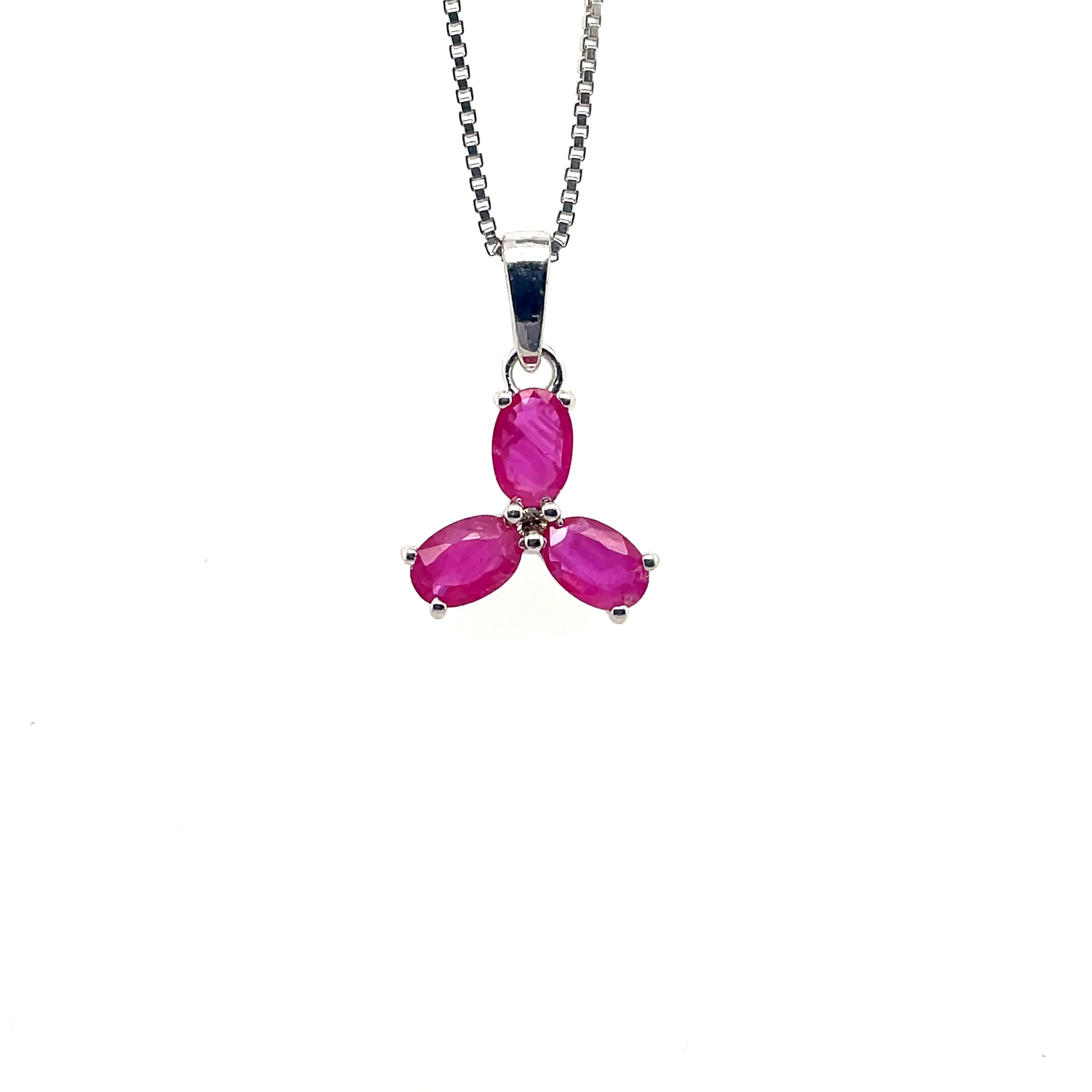 Emerald Pendant  in .925 Sterling Silver - KSP 30488