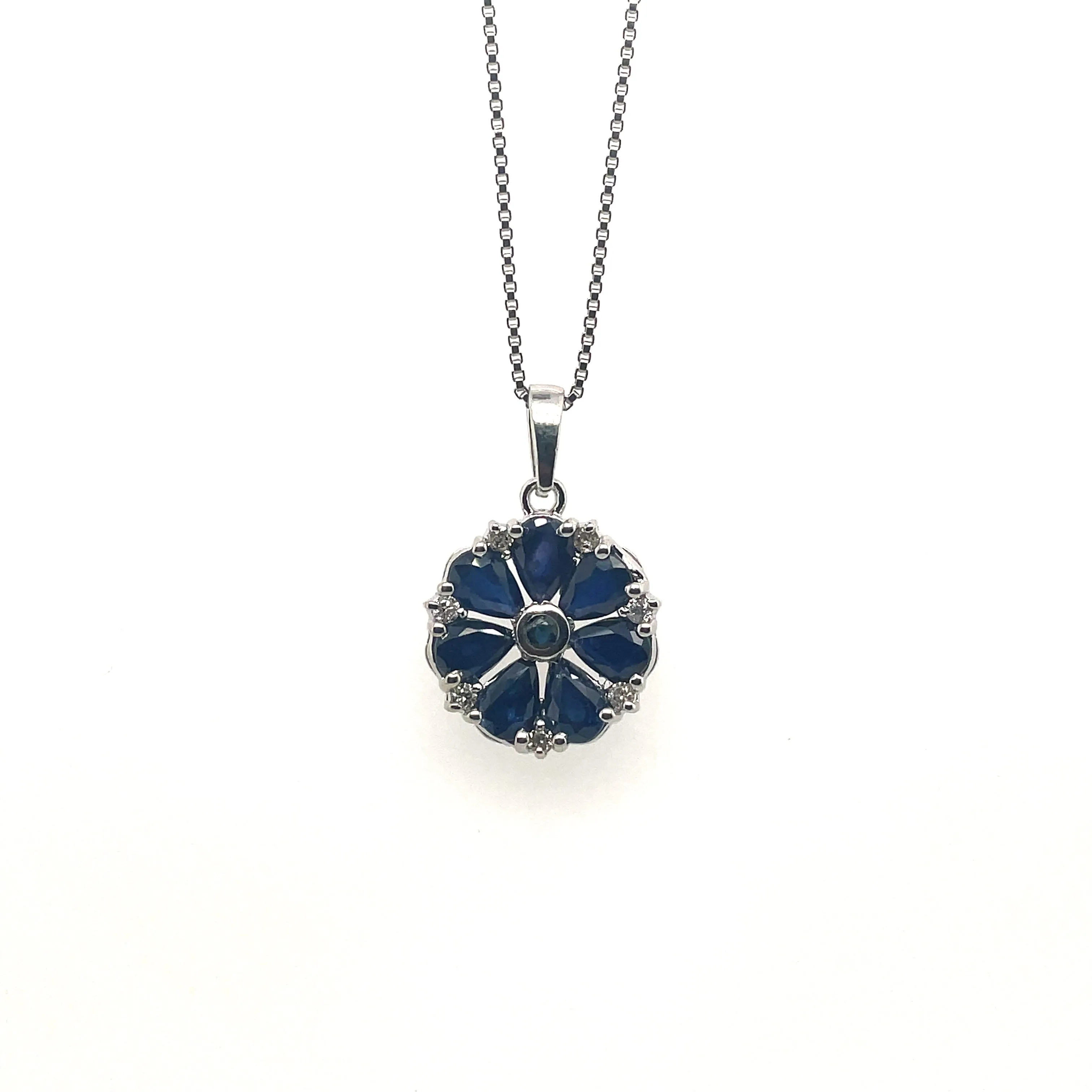 Emerald Pendant  in .925 Sterling Silver - KSP 30798