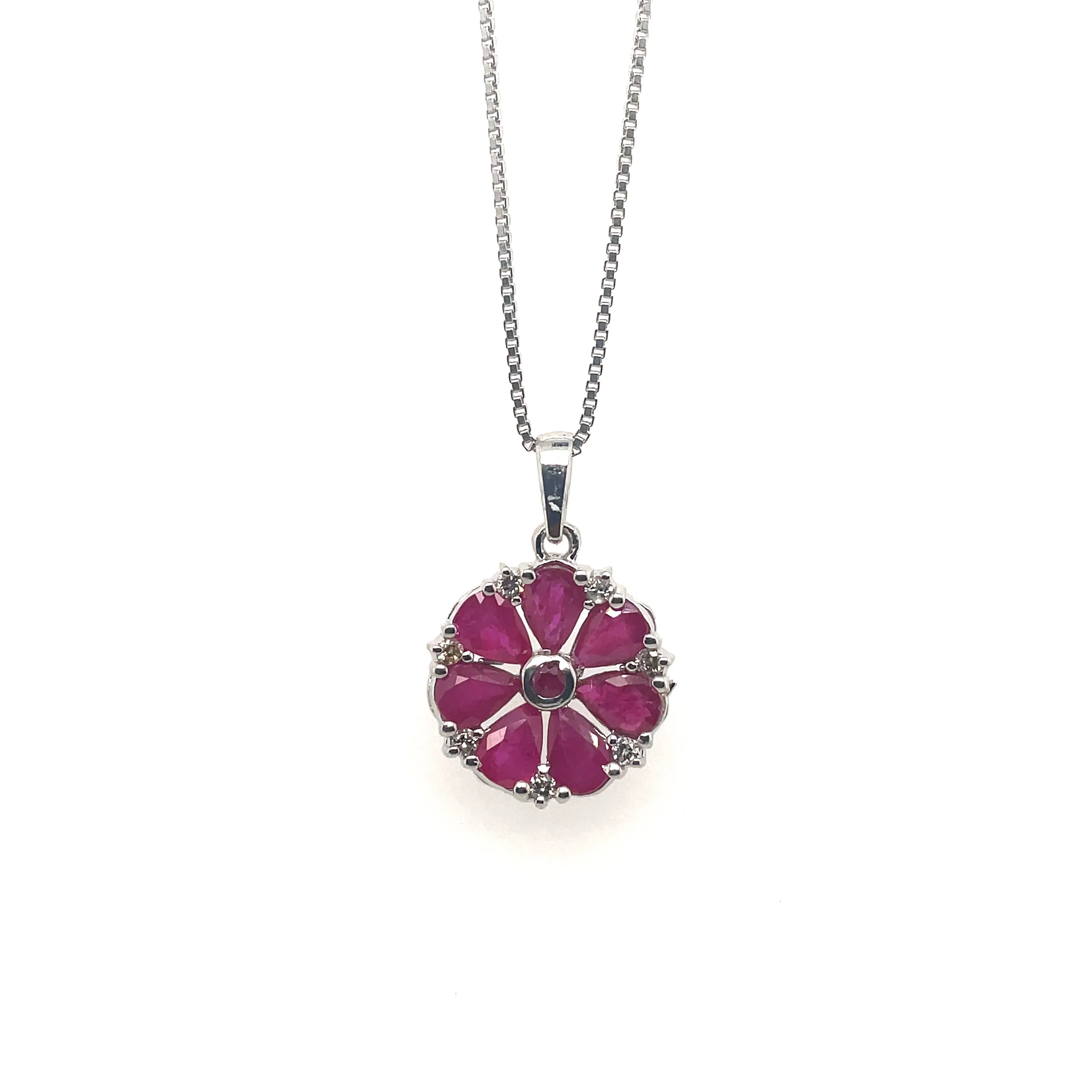 Emerald Pendant  in .925 Sterling Silver - KSP 30798