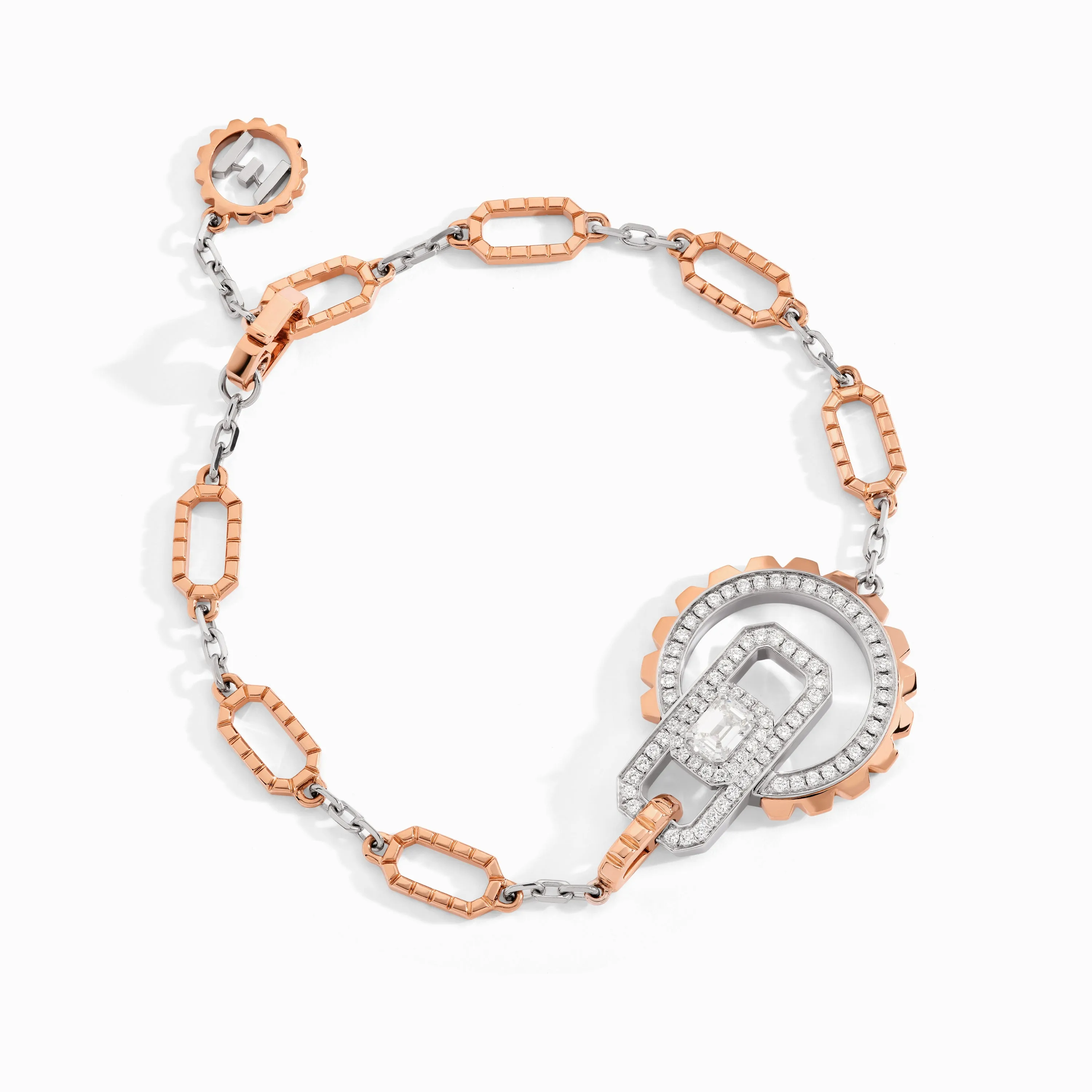 Empire Two-Tone Diamond Bracelet