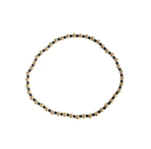 Erin Gray 3mm Color Crush Newport Black & Gold Waterproof Bracelet