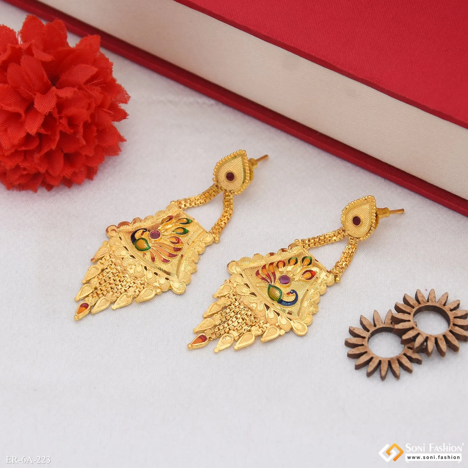 Exclusive Design Gold Plated Earrings for Women - Style A223