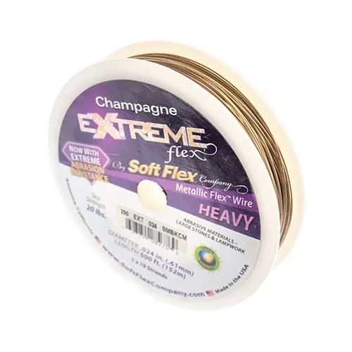 Extreme Flex Wire .024 Diameter 19 Strand Champagne