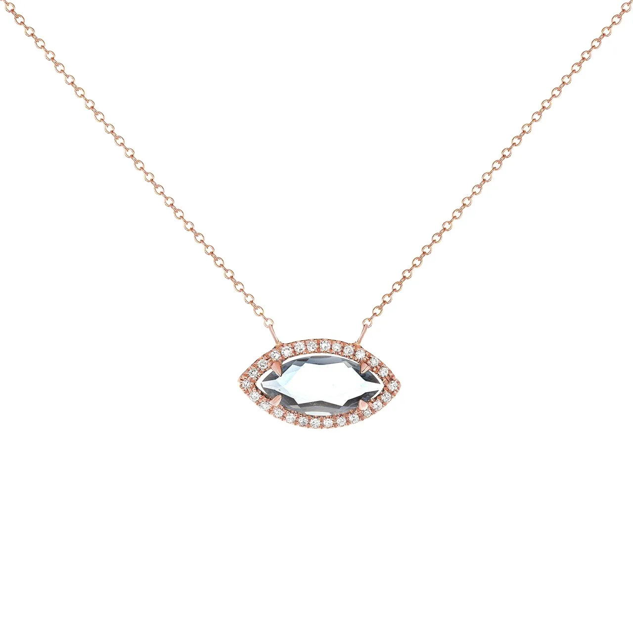Eyelight Swiss Blue Topaz Necklace