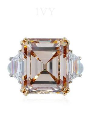 Fancy Brown-Orange Diamond Ring