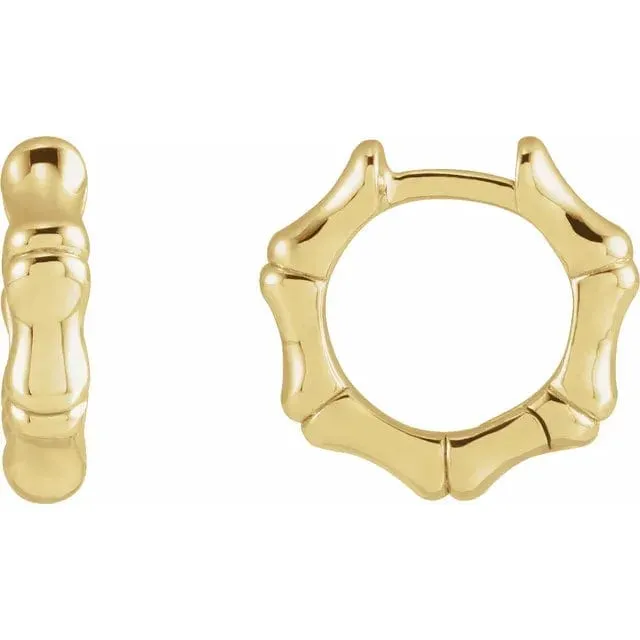 Fine Bamboo Hoop Earrings - Special Order
