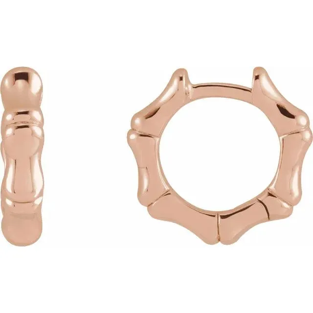 Fine Bamboo Hoop Earrings - Special Order