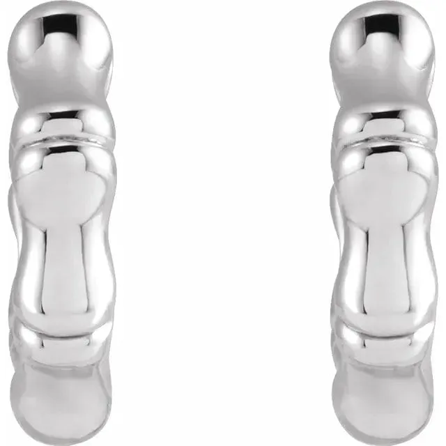 Fine Bamboo Hoop Earrings - Special Order