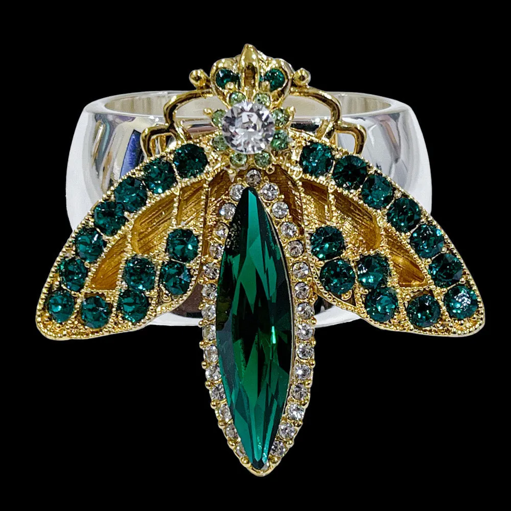 Firefly Napkin Ring Featuring Premium Crystals | Sets of 4