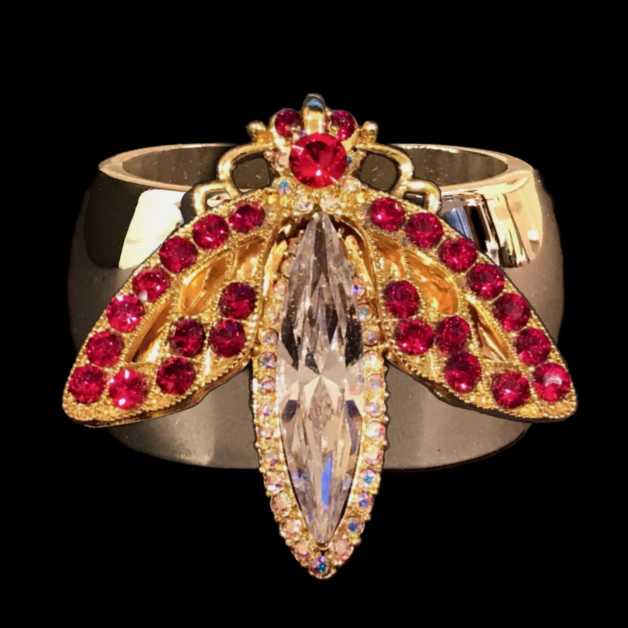 Firefly Napkin Ring Featuring Premium Crystals | Sets of 4