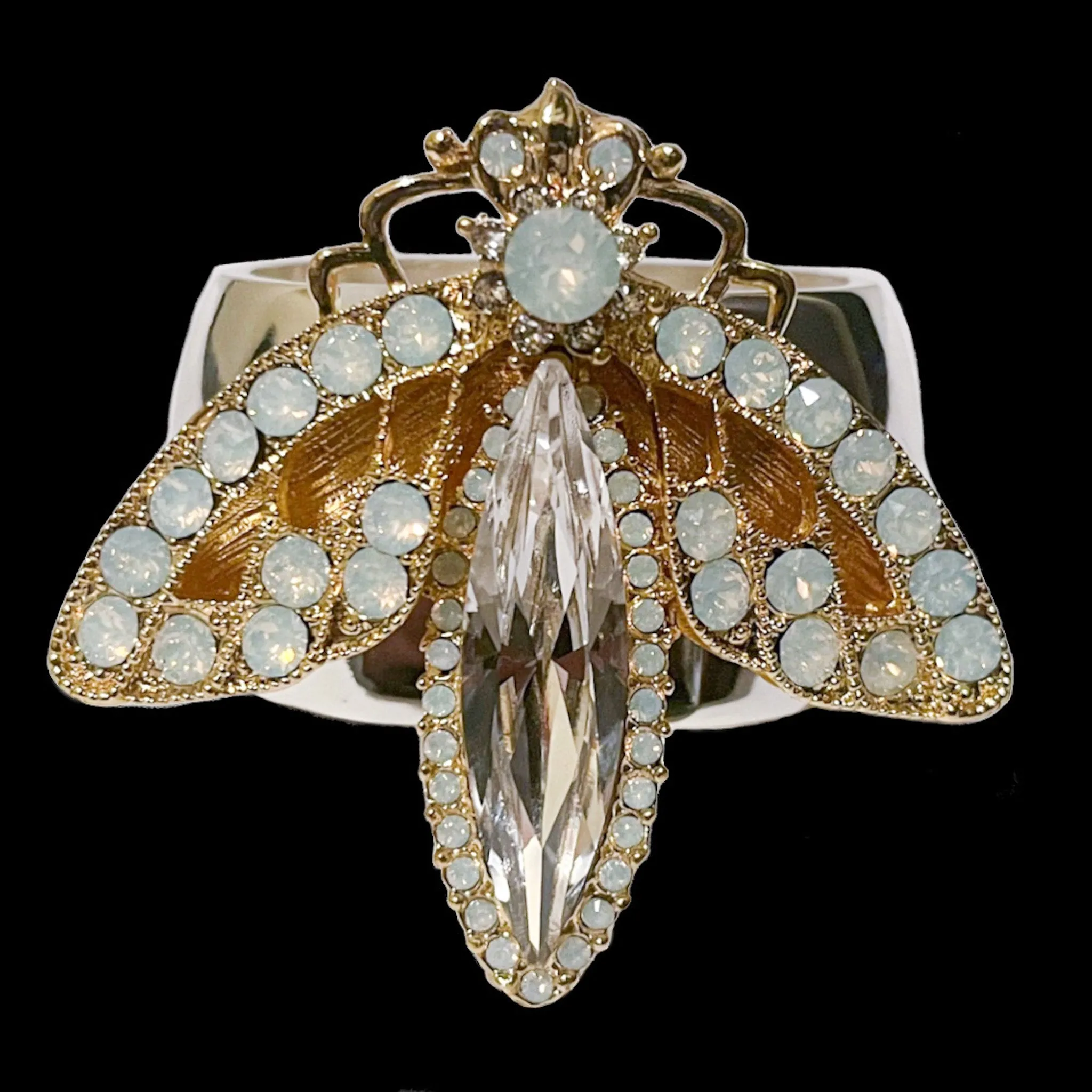 Firefly Napkin Ring Featuring Premium Crystals | Sets of 4