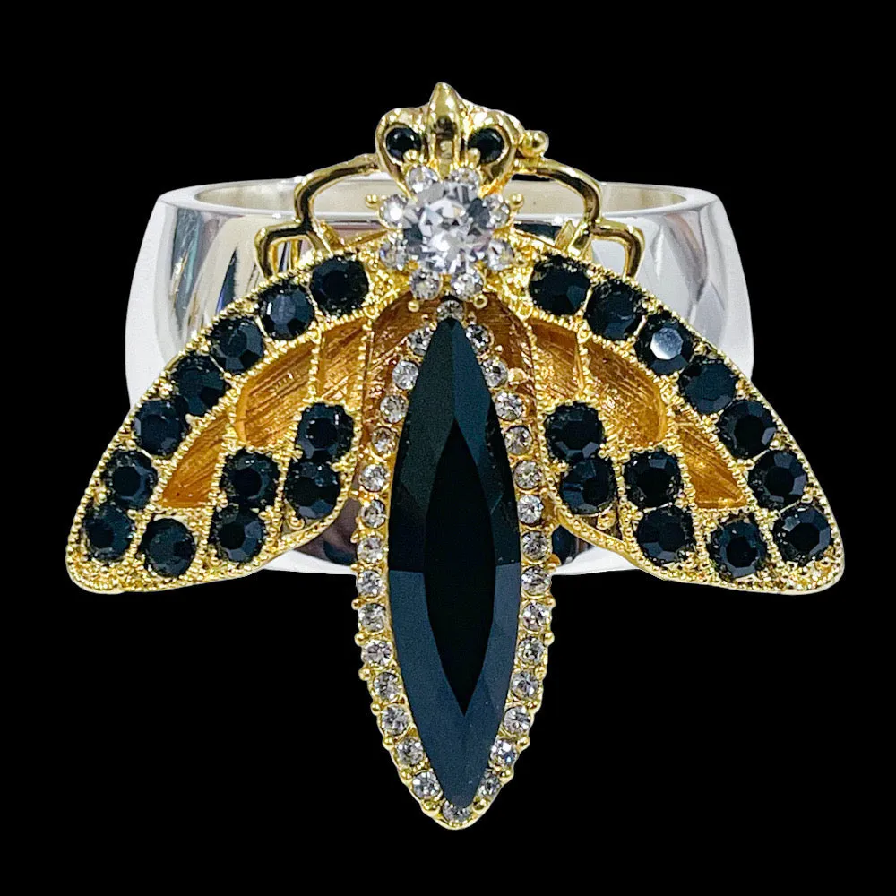 Firefly Napkin Ring Featuring Premium Crystals | Sets of 4