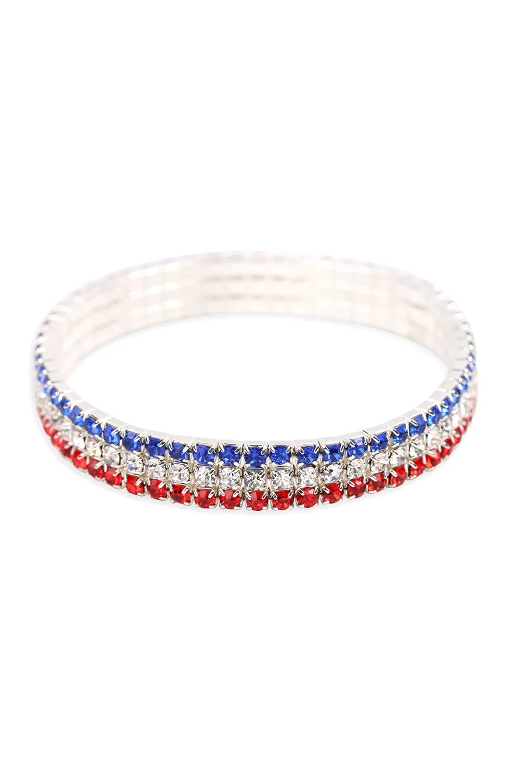 FLAG 3 LINE COLORED ELASTIC BRACELET