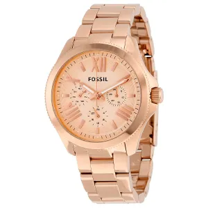 Fossil Cecile Rose Gold Dial Ladies Watch AM4511